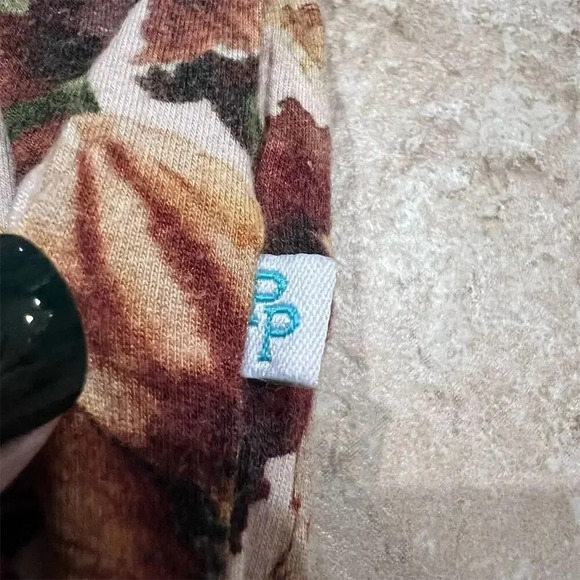 Posh Peanut Gracie Ruffle Footie Pajama 12-18M Floral Multicolor - Picture 3 of 8